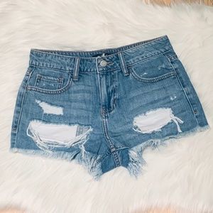 Denim shorts